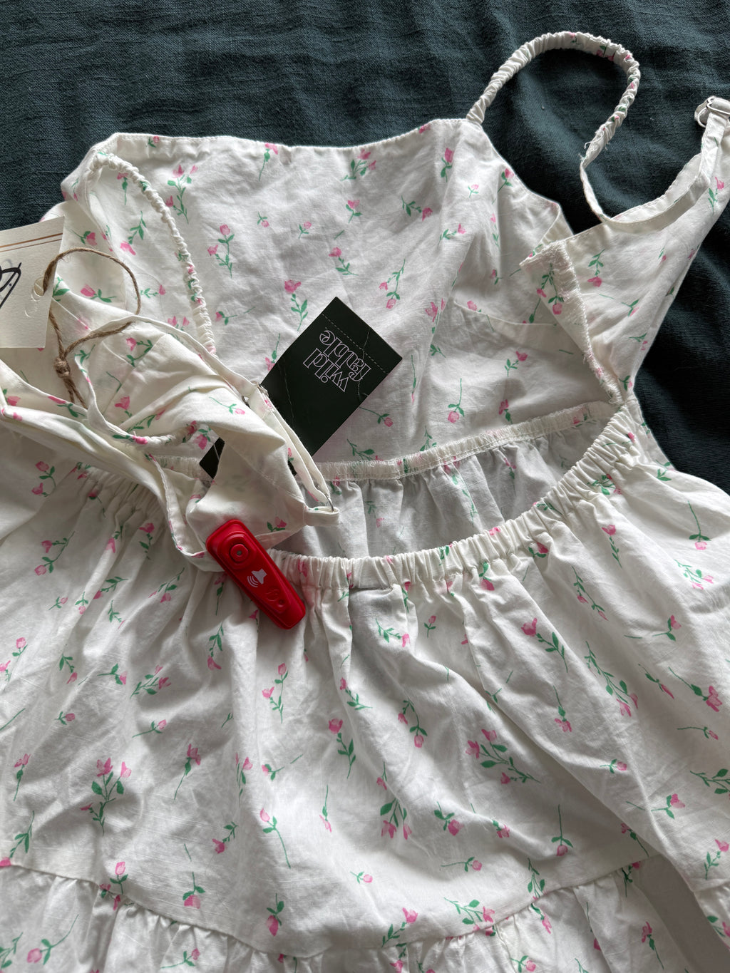 14. Brand new White Floral Tiered Spaghetti Strap Mini Dress