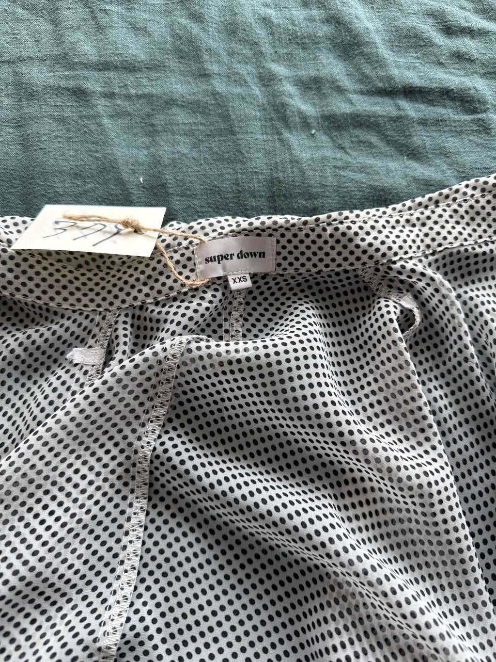 7. Sheer Houndstooth Button-Up Shirt | never worn