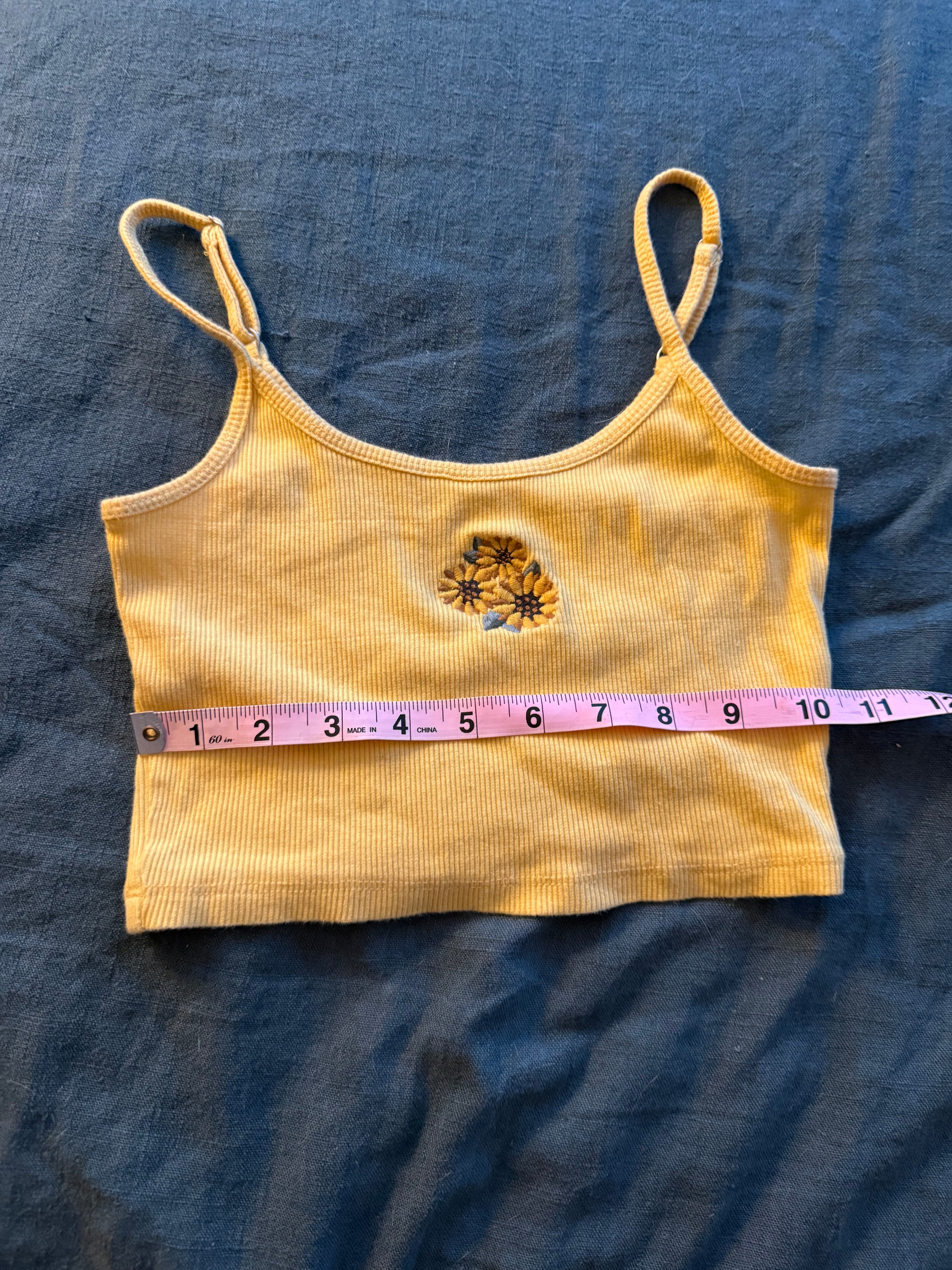 3. Yellow Crop Top